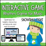 Interactive Rhythm Game - Snowball Fight Winter-themed Rhy