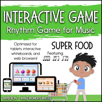 Preview of Interactive Rhythm Game - Super Food Rhythm Challenge featuring Sixteenth Notes