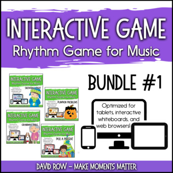 Preview of Interactive Rhythm Games BUNDLE #1 - Fall-Themed Resources