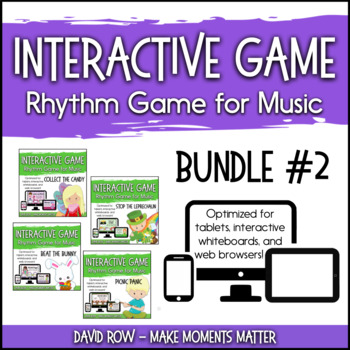 Preview of Interactive Rhythm Games BUNDLE #2 - Spring-Themed Resources