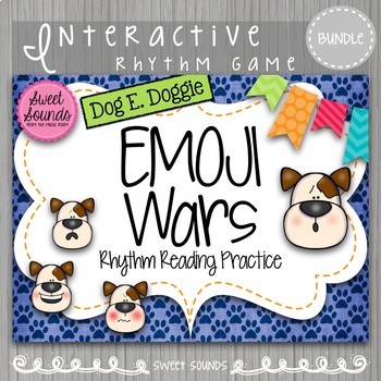 Preview of Interactive Rhythm Games - Bundle - Dog Emoji