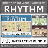 Interactive Rhythm Games Eighth Notes with Quarter Rest {Bundle}