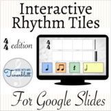 Interactive Rhythm Tiles for Distance Learning: 4/4 edition