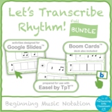 Interactive Rhythmic Dictation Bundle (Let’s Transcribe Rhythm!)