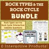 Interactive Rock Types and Rock Cycle Resources Bundle: 5 