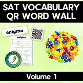 SAT Vocabulary Volume 1 - QR Code Word Wall