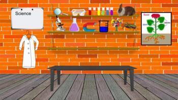 Preview of Interactive Science Bitmoji Classroom (Fall Theme)