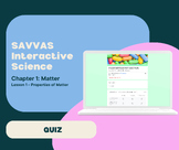 Interactive Science: Ch 1.1 Quiz