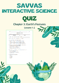 Interactive Science: Ch 3 Lessons 1-2 Quiz