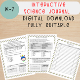 Interactive Science Journal Rules and Table of Contents