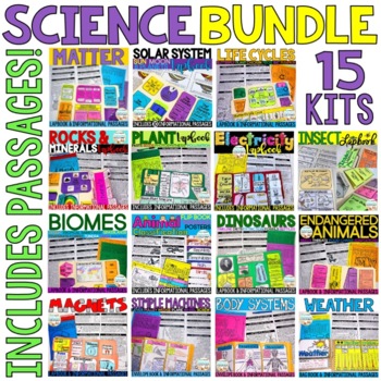 Preview of Science BUNDLE: Interactive Kits | Lapbooks & Passages