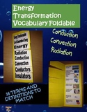 Interactive Science Notebook Energy Transformation Vocabul