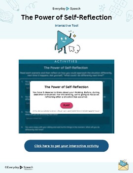 Preview of Interactive Self-Reflection Practice for High Schoolers
