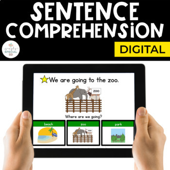 Preview of Sentence Comprehension | Special Education | Digital