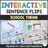 School Theme Interactive Sentence Expansion Flip Books Spe