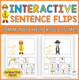 Interactive Sentence Flips - Community Helpers/Costumes - 