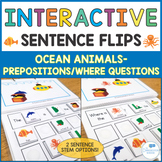 Interactive Sentence Flips - Prepositions and Where Questi
