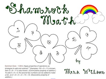 Preview of Interactive Shamrock Math