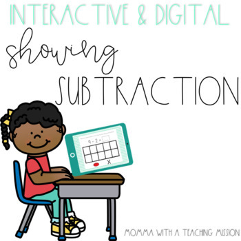 Preview of Interactive Showing Subtraction for Google Drive Classroom
