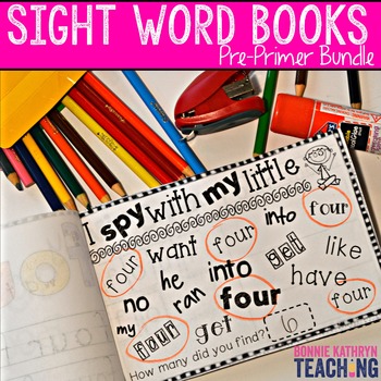 Preview of Interactive Sight Word Book- I