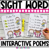 Sight Word Poems with Additional Activities | Kindergarten