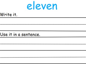 Preview of Interactive Sight Word Practice