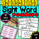 Interactive Sight Word Readers SET SIX {10 books}
