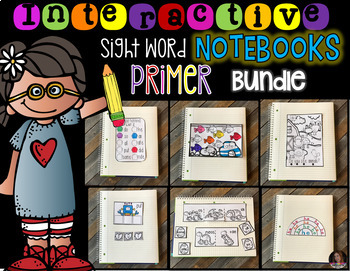 Preview of Interactive Sight Words Notebook Primer {Growing Bundle}