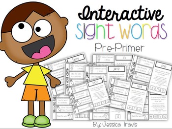 Preview of Interactive Sight Words Word Work {Pre-Primer}
