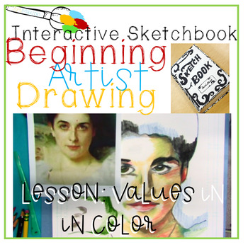 Preview of Interactive Sketchbook Lesson: Draw With Color