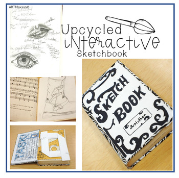 Preview of Interactive Sketchbook: Upcycled Journal or Sketchbook