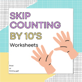 Interactive Skip Counting by 10's Puzzles | Printable | fi