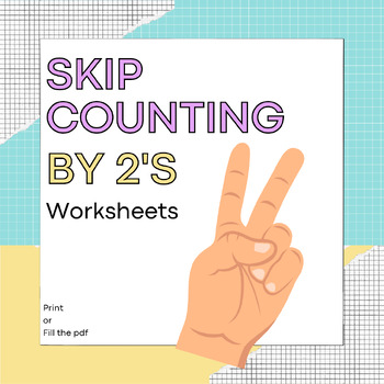 Preview of Interactive Skip Counting by 2's Puzzles | Printable | fill the pdf directly