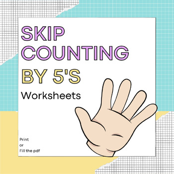 Preview of Interactive Skip Counting by 5's Puzzles | Printable | fill the pdf directly