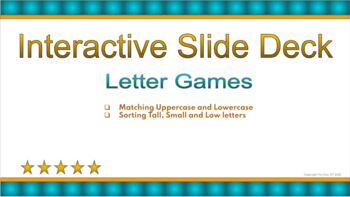 Preview of Interactive Slide Deck: Letter Games