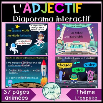 Preview of Interactive Slideshow Adjectives | Diaporama/Jeu interactif - L'adjectif