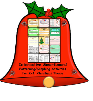 Preview of Interactive Smartboard Patterning/Graphing Activities for K-1 Christmas Theme