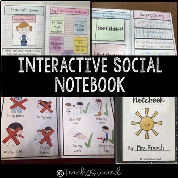 Preview of Interactive Social Skills Notebook 