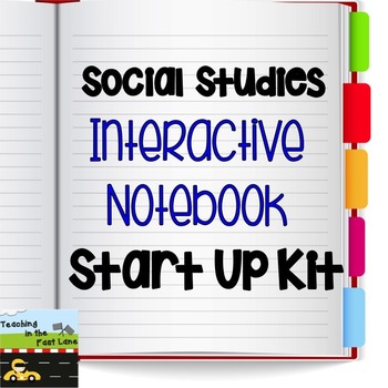 Preview of Interactive Social Studies Notebook Start Up Kit - Setting Up Your INB