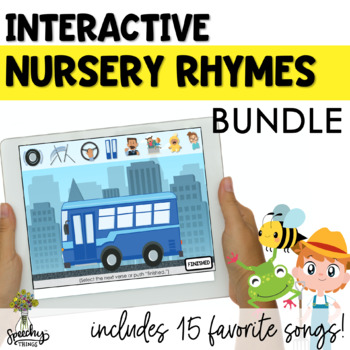 Preview of Digital Circle Time Songs - Nursery Rhymes Preschool Songs