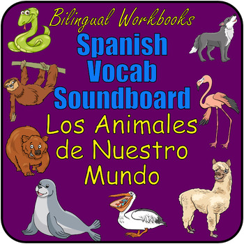 Preview of Interactive Spanish Animal Soundboards - Engaging Audio Learning Tool for Kids