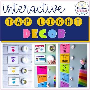 Preview of Interactive Speech Therapy Room Decor  - Tap Lights