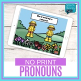 No Print Pronouns | Spring Themed | Speech Therapy | Digit