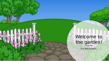 Preview of Interactive Spring/Summer Plants PPT (Core vocab!)