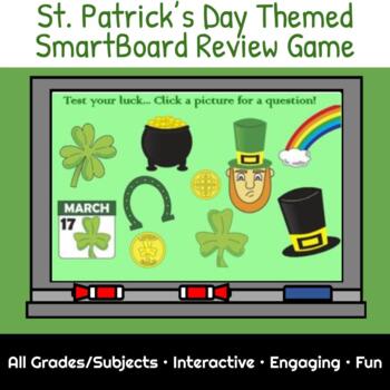 Preview of Interactive St. Patrick's Day Review Game SMARTboard