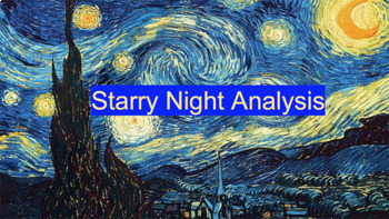 Preview of Interactive Starry Night Analysis SEL/UDL for Google Slides