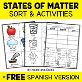 States of Matter Sort Activities + FREE Spanish
