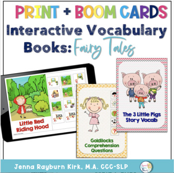 Preview of Interactive Story Book: Fairy Tales (Print and Boom Cards™️)