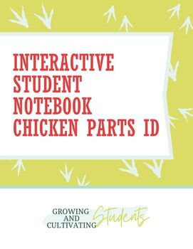 Preview of Interactive Student Notebook Chicken Parts ID