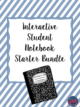 Interactive Student Notebook Starter Bundle